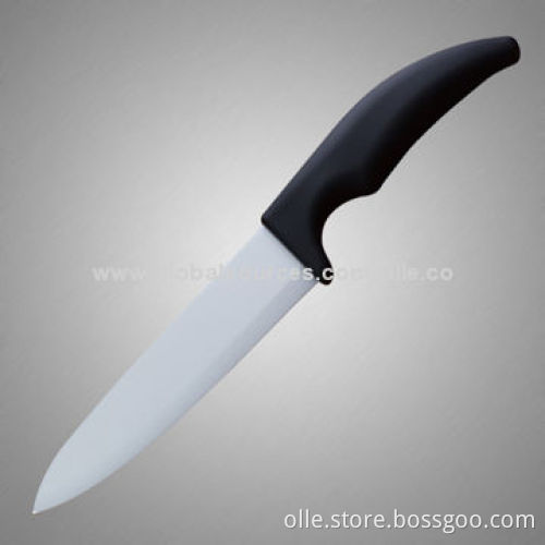 Ceramic Chef Knife with Rubber Handle